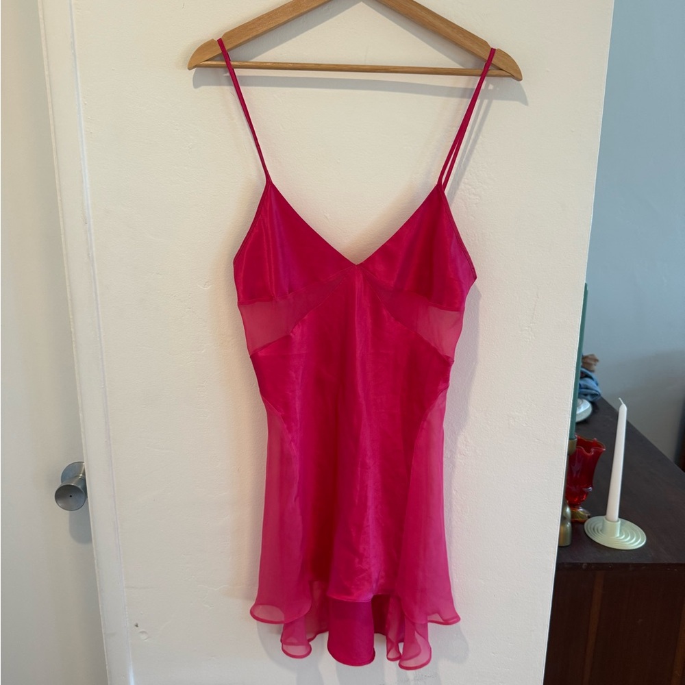 Vintage Victorias Secret Pink Slip Dress